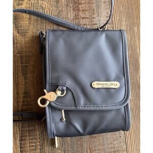 Travelon Travel Small Crossbody Bag Purse Anti Theft Pockets Zip Magnetic Gray